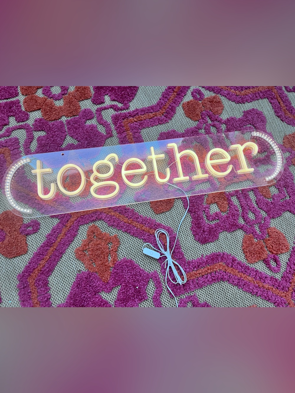 Big LED sign together fall thanksgiving sign 31x7